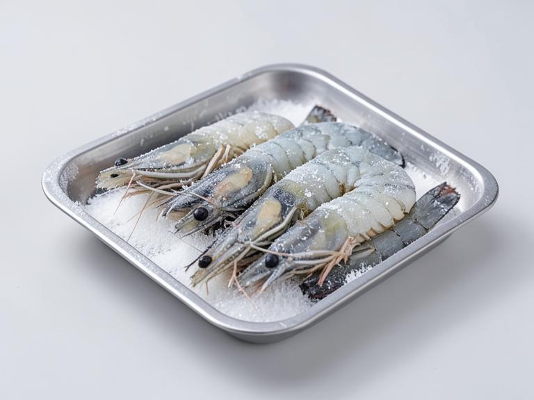 frozen shrimp block