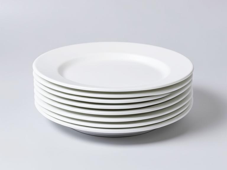melamine plate stack